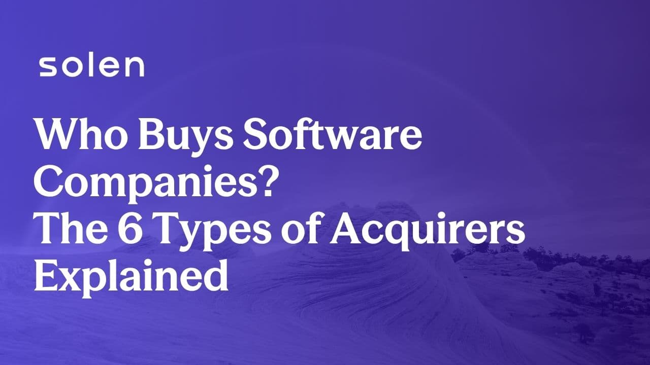 Who Buys Software Companies? The 6 Types of Acquirers Explained