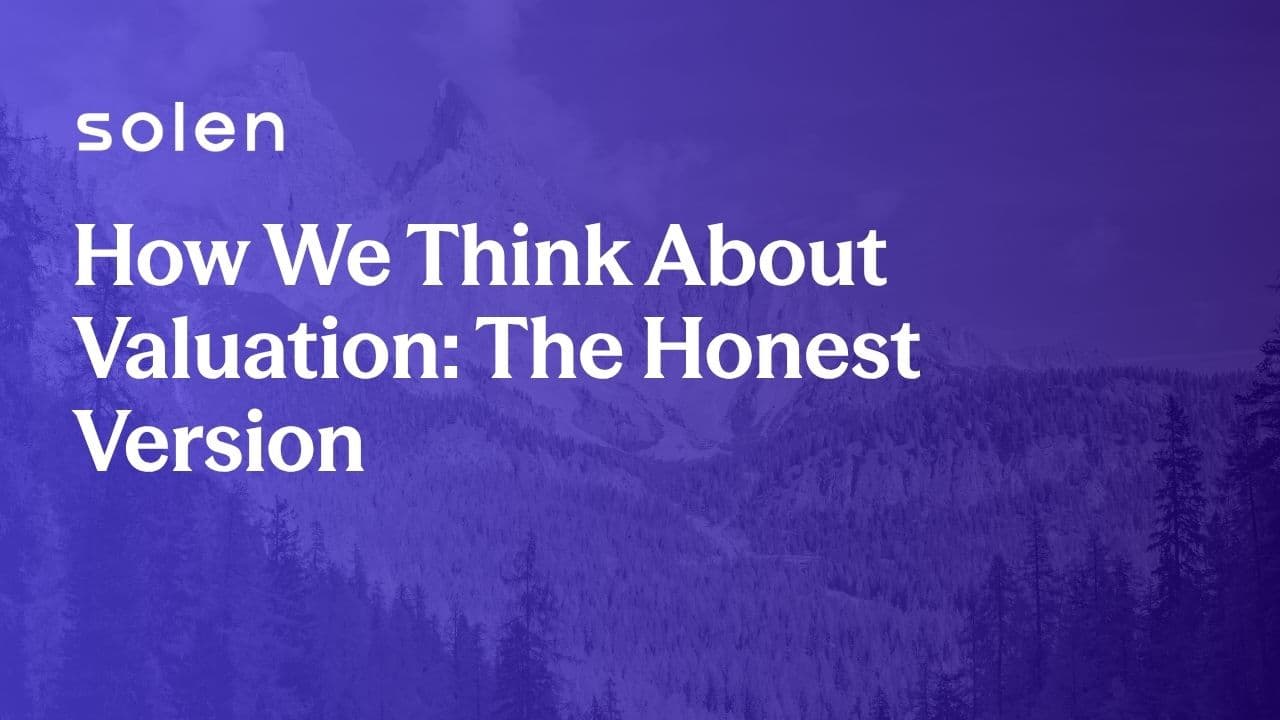 How We Think About Valuation: The Honest Opinion